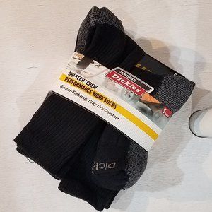 NEW Dickies Dri-Tech Crew Performance Socks 5pair